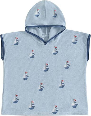 Baby Boy Girl Swim Cover Up Hooded Beach Towel Toddler Terry Cloth Bathrobe Bathing Suit Coverup in Kuwait