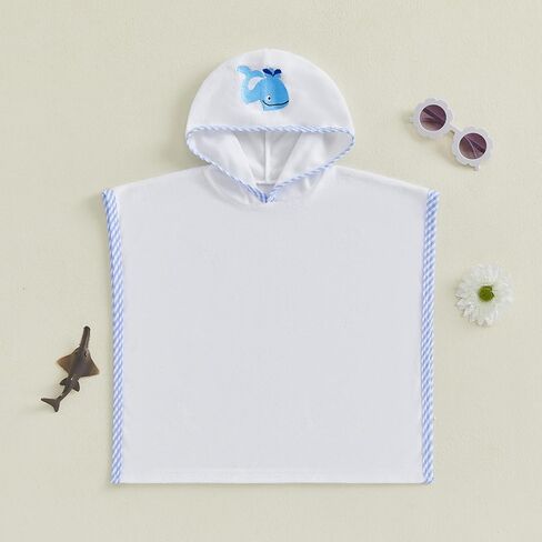 Baby Boy Girl Swim Cover Up Hooded Beach Towel Toddler Terry Cloth Bathrobe Bathing Suit Coverup in Kuwait