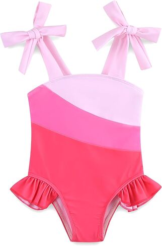 Toddler Baby Girls Swimsuit Infant Beach One-Piece Swimwear Bathing Suit 3M-7T in Kuwait