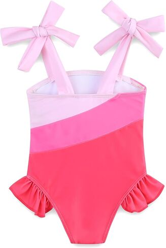 Toddler Baby Girls Swimsuit Infant Beach One-Piece Swimwear Bathing Suit 3M-7T in Kuwait