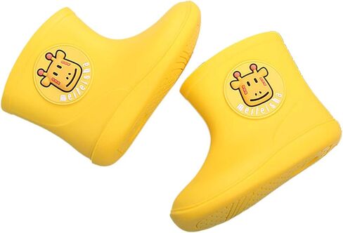 Toddler Kids Baby Boys Girls Cartoon Rubber Waterproof Rain Non-Slip Shoes Rain Boots for 1-6 Years Old in Saudi Arabia