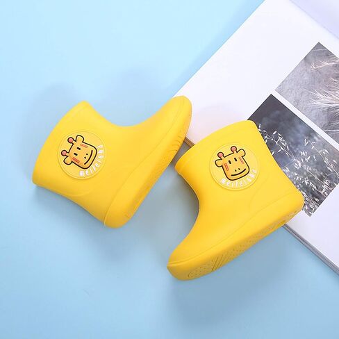 Toddler Kids Baby Boys Girls Cartoon Rubber Waterproof Rain Non-Slip Shoes Rain Boots for 1-6 Years Old in Saudi Arabia