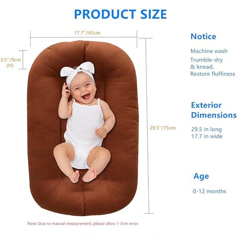 متسكع للأطفال للأطفال الرضع من 0 إلى 15 شهرًا ، كرسي عضوي صغير للطفل ، مقاعد أرضية رضعية ناعمة تتنفس. in Kuwait