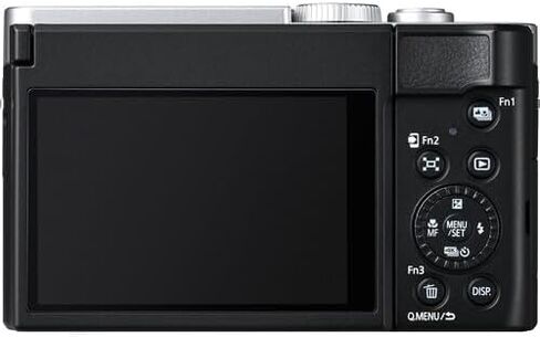 Panasonic ZS99 Point and Shoot Compact Travel Digital Camera (Silver) (DC-ZS99S) + 64GB Memory Card + DMW-BLG10 Battery + Camera Bag + Flexible Tripod + USB-C Cable + Cleaning Kit + More in Saudi Arabia
