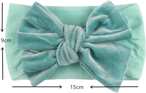 Baby Solid Headwear Girls Accessories Bow Kids Velvet Hair Headband Baby Girl Romper And Matching (A-Purple, One Size) in Kuwait