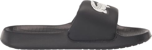 Lacoste Men's Croco 1.0 Slide Sandal, White/Green, 13 in Kuwait