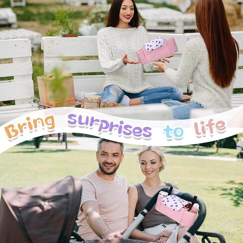 Universal Multifunctional Stroller Organizer Storage Bag with Insulated Cup Holder, Paper, Mobile Phone Compartment, Suitable for Most Baby Strollers Accessories Crib Hanging Bag (Pink) in Saudi Arabia
