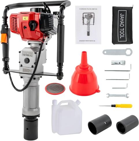 PILL DRIVER HARMER - غاز ثقيل مدعوم من الغاز T POST - 22.6CC POST POST POSE DRIVER HARMER - 0.9KW HARMER PORTABLE POLE PORMING FORCING ، و MOVES ، و MOSTS ، و ETCKS ، وما إلى ذلك. in Kuwait