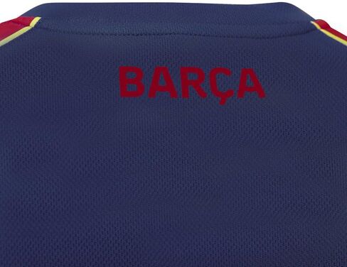 Icon Sports FC Barcelona Shirt - Officially Liecensed Jersey Style Short Sleeve Athletic Football Team Graphic Game Day Active Tee Top | Highlight, Blue, Medium in Saudi Arabia