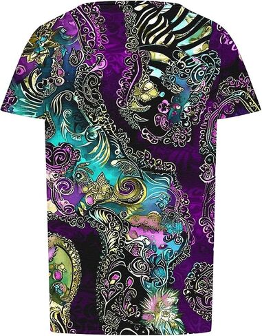 Womens Short Sleeve Tops Dressy Casual Summer Plus Size Tunic Shirt Pleated Blouse Elegant Trendy Fahsion Tshirt in Saudi Arabia