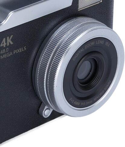 الكاميرا الرقمية ، 1080 بكسل HD 48 ميجابكسل نقطة وتصوير كاميرا مع شاشة 2.4 بوصة HD Flip ، مدمجة في مصباح تعبئة LED ، 8x التصغير الرقمي ، للطلاب المراهقين (أسود) in Kuwait