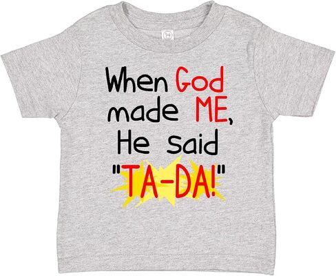 inktastic When God Made Me Toddler T-Shirt in Saudi Arabia