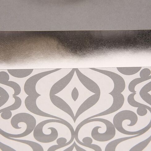 Hallmark 13" Large Gift Bag with Tissue Paper (Silver Damask) for Weddings, Engagements, Bridal Showers, and More in Saudi Arabia