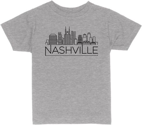 Skyline Nashville Tennessee Toddler Kids T-Shirt in Kuwait