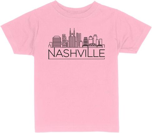 Skyline Nashville Tennessee Toddler Kids T-Shirt in Kuwait
