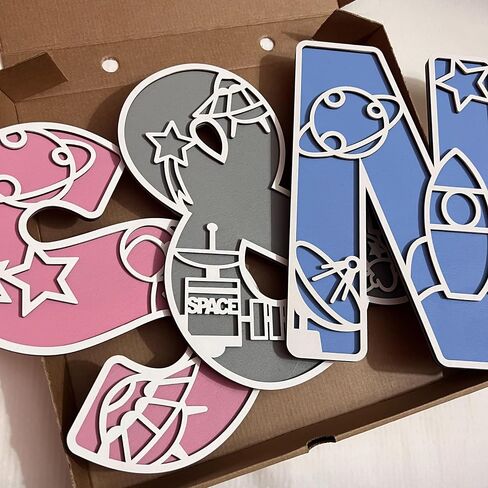Personalized Wooden Name Sign for nursery, Wall letters Customized Name Sign Baby Room Decor, Baby Nursery Name Sign Wood Signs Personalized Baby Name Sign, Personalized Name Sign Wooden Baby Sign in Saudi Arabia