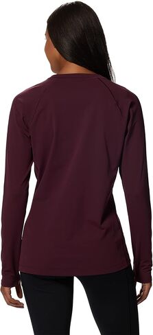Mountain Hardwear womens Mountain Stretch Long Sleeve Crew Shirt, Glacial, Large US in Saudi Arabia