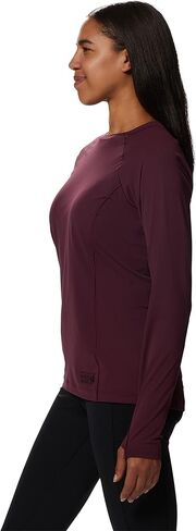 Mountain Hardwear womens Mountain Stretch Long Sleeve Crew Shirt, Glacial, Large US in Saudi Arabia