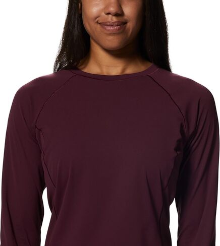 Mountain Hardwear womens Mountain Stretch Long Sleeve Crew Shirt, Glacial, Large US in Saudi Arabia