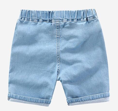 EISHOW Toddler Baby Boys Girls Cotton Denim Shorts,Kids Casual Elastic Denim Shorts with Pockets Stretch Shorts Jeans Pants in Kuwait