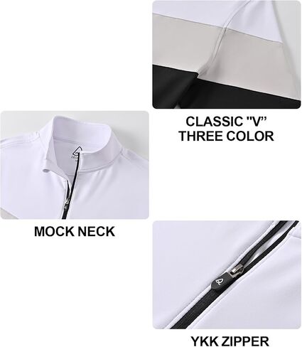 DEOLAX Quarter Zip Pullover Men Dry Fit 1/4 Zip Golf Pullover UPF50+ Moisture Wicking Mock Neck Mens Pullover Sweatshirts in Saudi Arabia