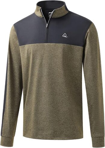 DEOLAX Quarter Zip Pullover Men Dry Fit 1/4 Zip Golf Pullover UPF50+ Moisture Wicking Mock Neck Mens Pullover Sweatshirts in Saudi Arabia