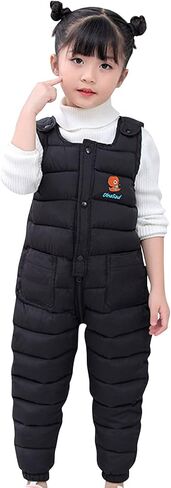 Toddler Snow Pants Baby Boy Girl Winter Clothes Down Puffer Coat Windproof Warm Snow Ski Bib Overalls Snowsuit in Kuwait