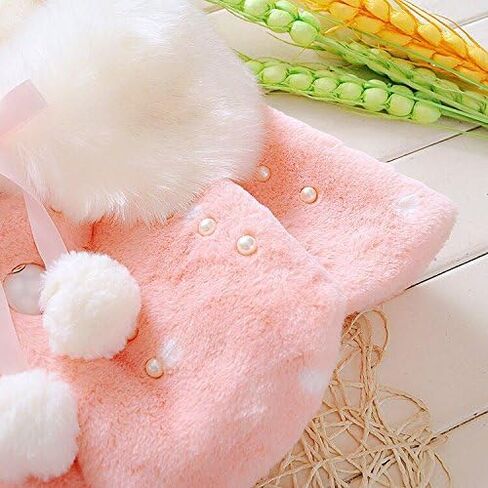 Baby Girl Winter Warm Cape Toddler Coat Cloak Jacket Fur Outerwear Clothes 0-3Y in Saudi Arabia