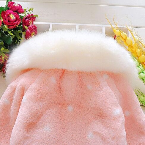 Baby Girl Winter Warm Cape Toddler Coat Cloak Jacket Fur Outerwear Clothes 0-3Y in Saudi Arabia