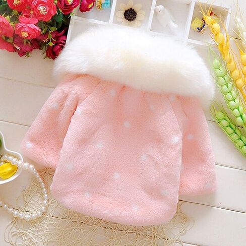 Baby Girl Winter Warm Cape Toddler Coat Cloak Jacket Fur Outerwear Clothes 0-3Y in Saudi Arabia