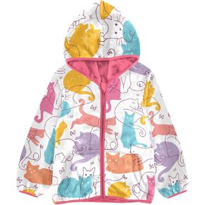 GAIGEO Cute Axolotl Dark Blue Size 3T, Soft Kids Coats Boys Winter, Double-Sided and Wind-Resistant