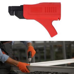 Chain Nail Guns Adapter Automatic Chain Screw Guns Attachment for 47.3 75.8mm Electric Drills Adjustable Length Depth Durable Steel Spring Ideal for Home Ceiling
