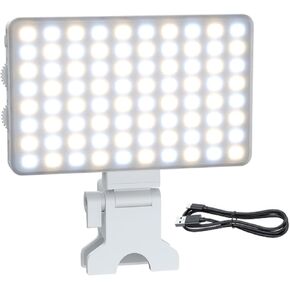 Rechargeable Phone Light with Clip LED Selfie Light Dimmable Super Bright Flicker-Free Video Fill Light Makeup Lamp White