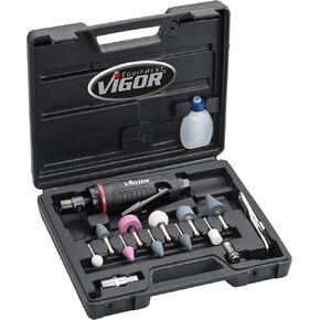 V6906 Mini Rod Grinder Set (3-6 mm Holder/Minute: 25,000, Power: 185 Watt, Weight: 0.31 kg) Black/Red