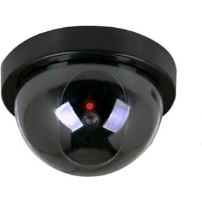 Battery Powered Fake Security Camera,Simulation Security Camera Simulated Surveillances with Flashing LED Light