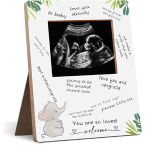 Winnie Baby Shower Sign Picture Frame, Classic Pooh Sonogram Picture Frame, Baby Shower Sign in Guest Book Frame, Winnie Party Supplies, Gender Reveal