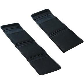 2 PCS Padded Tri-fold 3 Pocket Wallet-Style Filter Case for Circular Filters 40.5mm 49mm 62mm 43mm 52mm 55 mm 52mm 58mm 67mm 72mm 77mm 82mm + CamDesign Wristband Lens Focus Ring (2 Pieces)