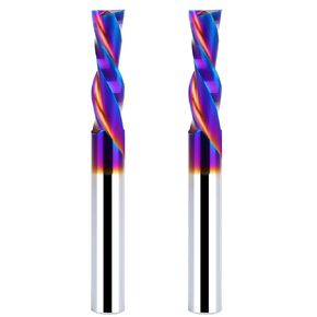 2PCS 1/4 Inch Shank Downcut Spiral Router Bit | 1 Inch Cutting Length |CNC Router Bits for Precision Woodworking - Ideal for Slot Mortise, Engraving, and Clean Edges