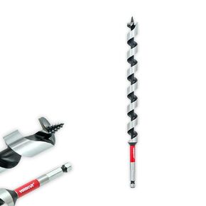 1" x 17" Auger Drill Bit for Wood, Hex Shank 3/8 Inch, Wood Boring Drill Bits, Ship Auger Long Drill Bit for Soft and Hard Wood, Plastic, Drywall Tree Stump and Composite Materials