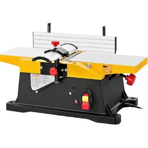6 Inch Desktop Wood Thickness Planer, 1800W Benchtop Planer Electric Jointer Planer, Multifunctional Electric Planer Drilling Milling Machine