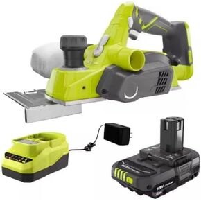 P611-PSK005 Fits for Ryobi 18V Cordless 3-1/4 in. Planer with Dust Bag, 2.0 Ah Battery, and Charger