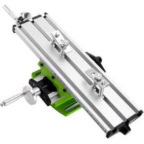 Homoyoyo High Precision Slipway Hand Drill Support Bracket with Durable Cast Base for Mini Drill Stand Stable Operation for Accurate Drilling Light Green and Silver