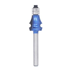 1/4 Shank R2.5 Dual Bearing Router Bit, Hardness Tungsten Steel Alloy, DIY Woodworking Milling Cutting Machine for Wood, MDF, Particle Board