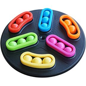 Beads Toy for Boy Girl Early Educational Desktop Game Fun Puzzle Beads for Patience and Balance Skills Engaging Game Random Color Design