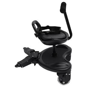 Universal Stroller Board, Child Rider Stroller Attachment, Stroller Standing Board, Sit and Stand Stroller Glider Board, Holds Children Up to 55lbs (Black)