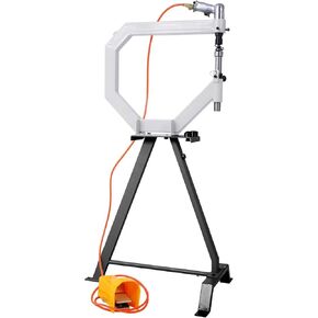 19.6" Pneumatic Planishing Hammer, Throat Power Hammer Blacksmithing, Planishing Hammer With Steel Frame Stand and Foot Pedal, For Metal Fabrication & Car Restoration