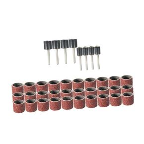 102Pcs Grit Sanding Drums Kit with Band Mandrels for Rotary Tool Accessories Abrasive Tools for Enhanced Grinding Performance for Nail Drills and DIY Projects