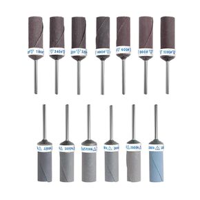 13Pcs Grit 180 to 3000 Sand Paper Sandpaper Rotary Cutter 2.35mm Shank Rod Abrasive Grinder Rotay Tools Accessories