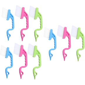 Swan Shape Cleaning Brush Set 9 Pieces Essential for Window Track Cleaning