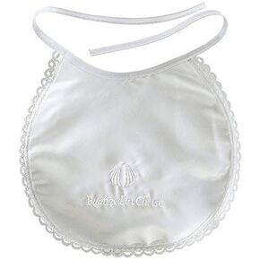 Baptismal Bib Satin 8 x 6 1/2" H - Christian Brands Church Supply Pack of 12